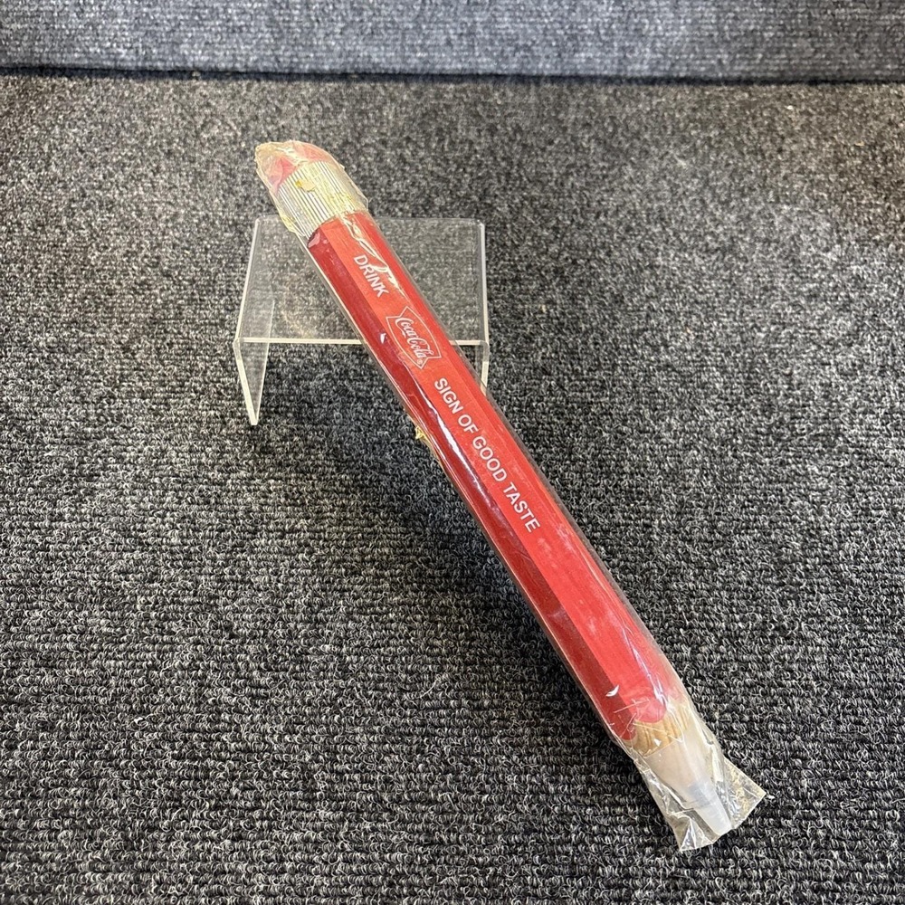 Vtg~12" Coca Cola‎ Large Pencil Ruler Eraser~NOS